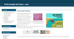 Desktop Screenshot of enfermedaddelbeso.com