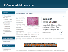 Tablet Screenshot of enfermedaddelbeso.com